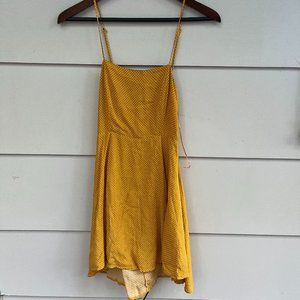 Yellow Polkadot Mini Dress